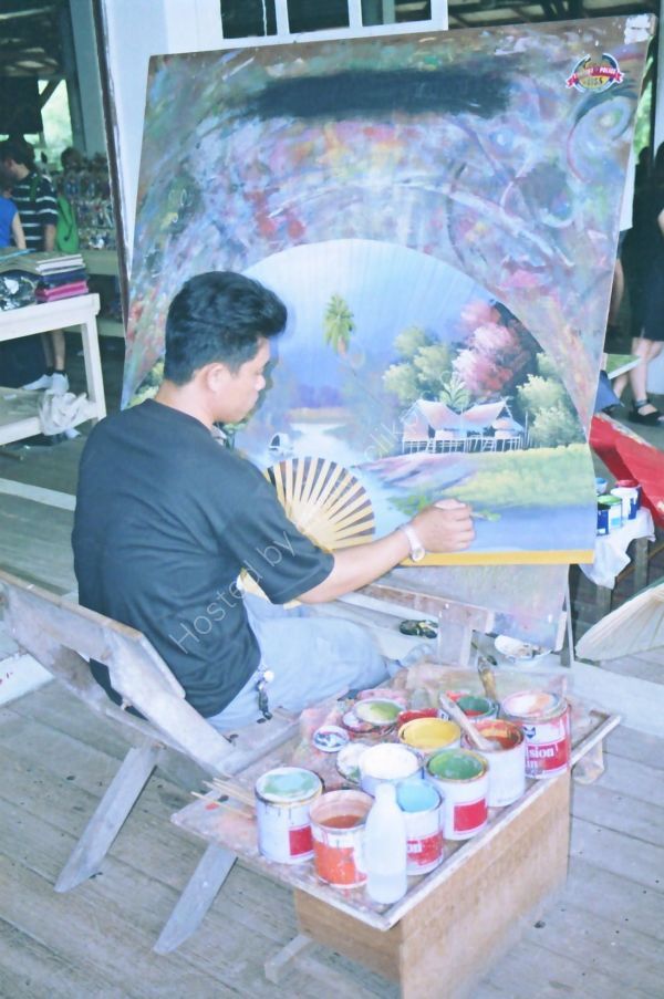 Thai Artist, Floating Market, Bangkok